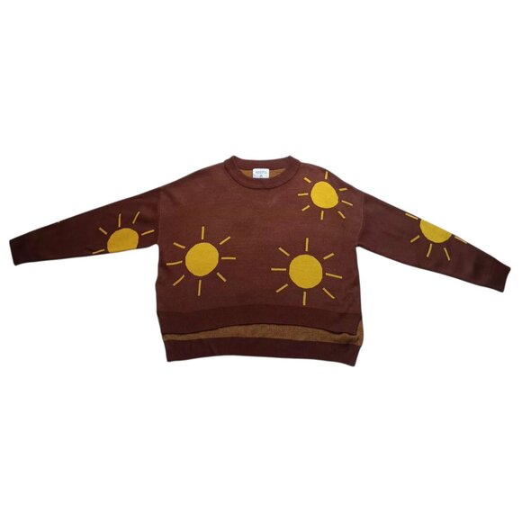 Compania Fantastica Crew Neck Sweater Knit Sunshine Suns Size SMALL - Picture 5 of 10
